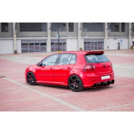 Накладка сплиттер на задний бампер на Volkswagen Golf V R32